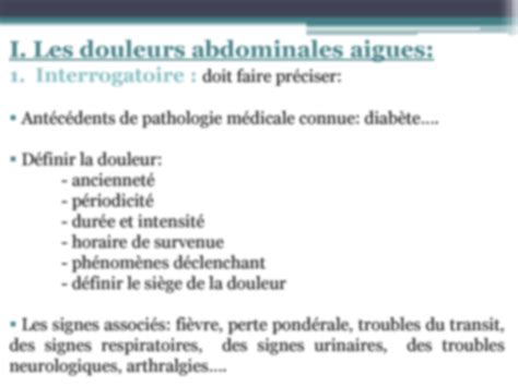 SOLUTION Les Douleurs Abdominales Chez Lenfant Studypool