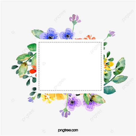 Acuarela Floral Vector Tarjeta De Felicitación Tarjeta Display PNG La