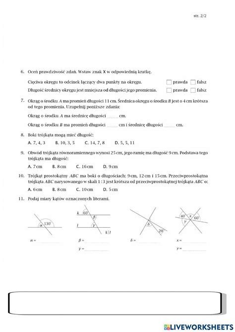 847115 Figury Na Płaszczyźnie Klasa 6 Marta