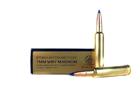 Weatherby 7mm Weatherby Magnum 140 Gr Barnes Tipped TSX Bullet Lead