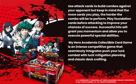 Jasco My Hero Academia Collectible Card Game Series 2 Unlimited Crimson