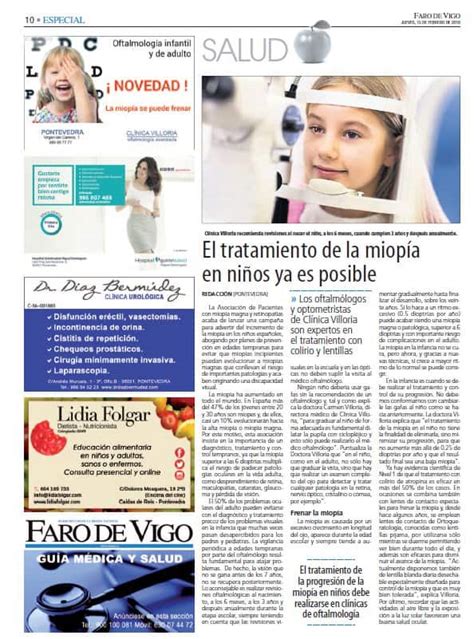 El Tratamiento De La Miopía En Niños Ya Es Posible Clínica Villoria