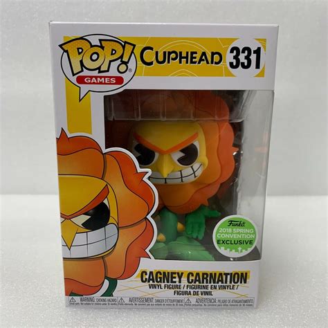 Eccc 2018 Cuphead Cagney Carnation Us Exclusive Funko Pop Vinyl 28459