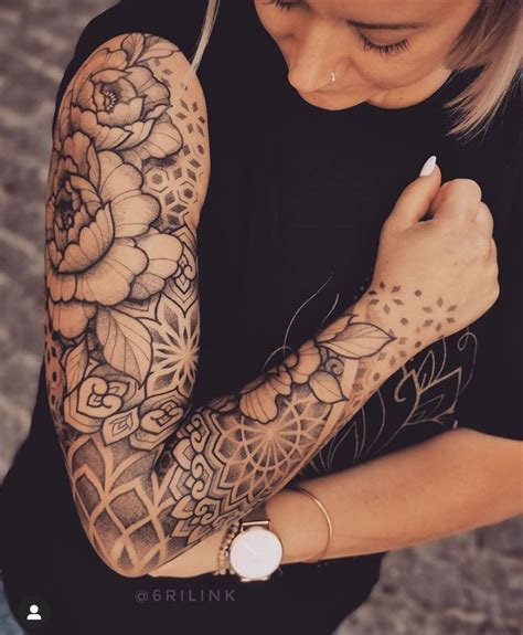 Feminine Tattoo Sleeves Floral Tattoo Sleeve Feminine Tattoos Tattoo