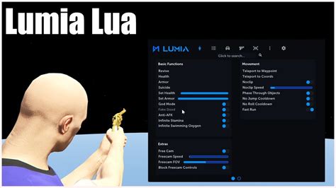 Fivem Lumia Lua Mod Menu Spawn Money Aimbot Undetected Youtube