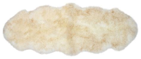 Rustic Sheepskin Double Pelt 2 X5 Rug Tabby Tip Contemporary