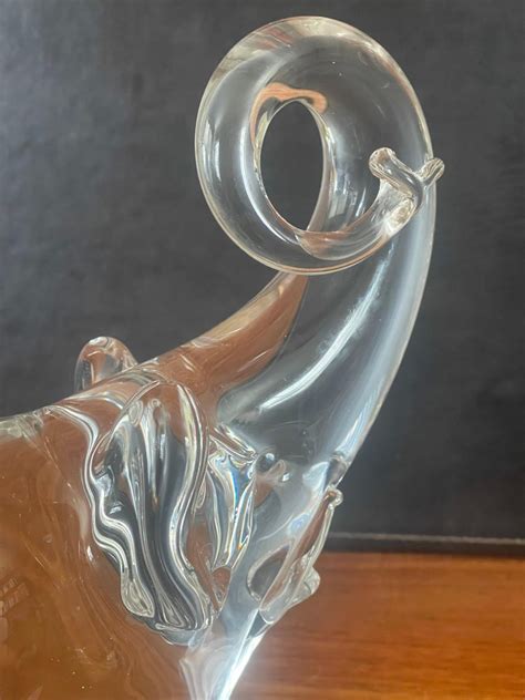 Art Glass Elephant Sculpture By Oggetti For Murano Glass For Sale At 1stdibs