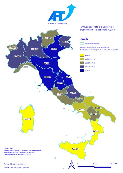 Analisi Elaborazioni E Distribuzione Territoriale Dei Dati Delle