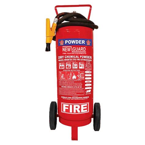 Affordable Trolley Mounted Dry Chemical Powder Fire Extinguisher