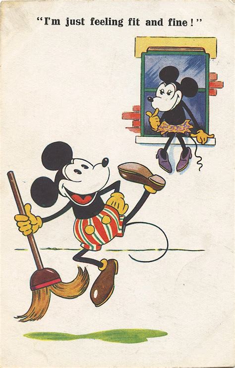 Lot Antique Vintage Postcard Mickey Mouse 1930