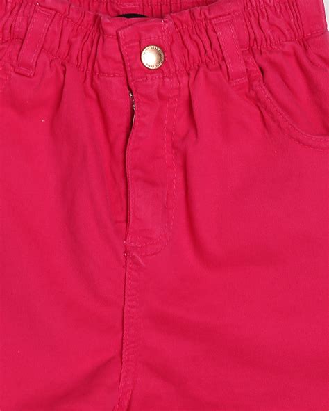 Riachuelo Short Jeans Color Infantil Baggy 4 10A Rosa Pool By Riachuelo