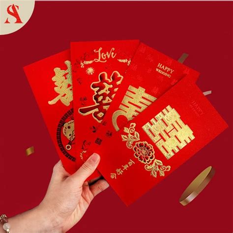 Angpao Nikah Wedding Amplop Ampao Wedding Shuang Xi Lazada Indonesia