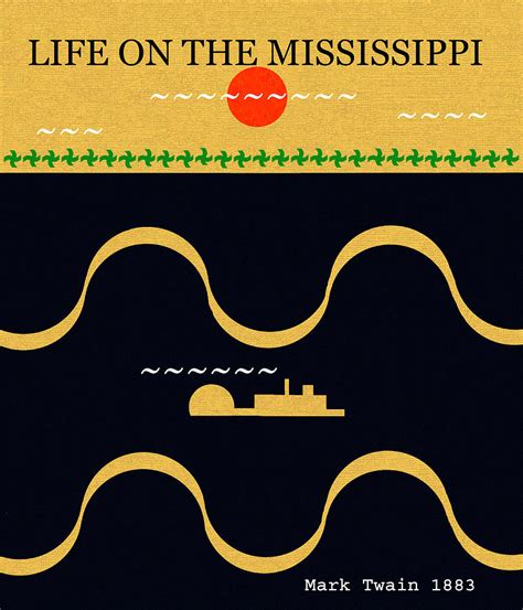 Life On The Mississippi Minimalism Work Digital Art By David Lee