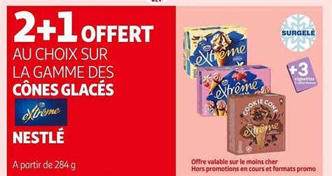 Promo La Gamme Des C Nes Glac S Extr Me Nestl Chez Auchan Icatalogue Fr