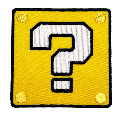 Buy Coin Block Patch Embroidered Iron On Badge Applique Costume Mario