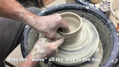 4 Pulling Up Walls On The Pottery Wheel Youtube