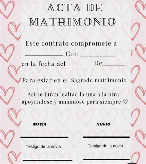 Pin De De Todo Un Poco En Actas De Matrimonio Acta De Matrimonio