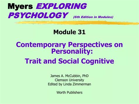 PPT Myers EXPLORING PSYCHOLOGY 6th Edition In Modules PowerPoint