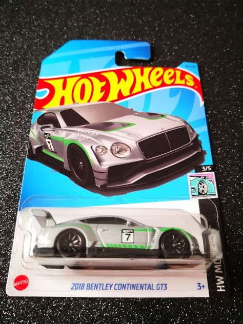 Hot Wheels 2018 Bentley Continental Gt3 Silver Hobbies And Toys Toys