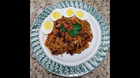 Haitian Spaghetti With Smoked Herring Spageti Ak Aranzo YouTube