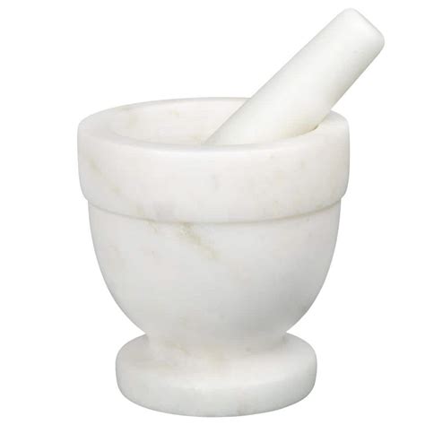 Reviews For Creative Home Natural Marble Mortar Off White And Pestle Spice Grinder Set Pestle