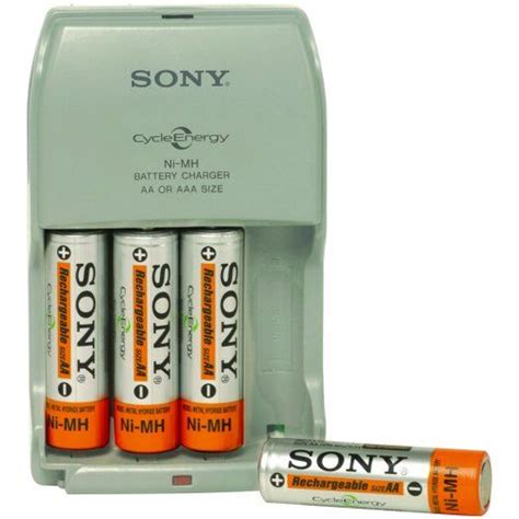 Sony BCG34HLD4EN Cycle Energy Power Charger With 4 2500 MAh AA