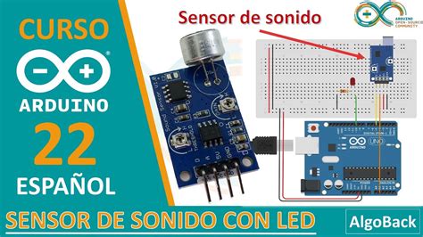 Como Usar El Sensor De SONIDO ARDUINO Encender LED Video 22 Curso