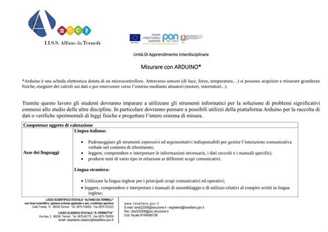 Pdf Misurare Con Arduino Iissalfano Gov It Fileunit Di