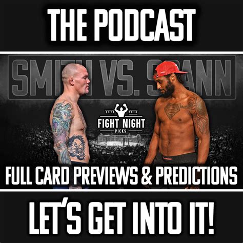 UFC Fight Night: Smith vs. Spann Full Card Preview - Fight Night Picks