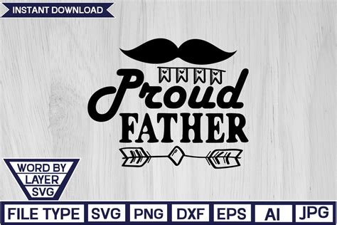 Proud Father Svg Design Graphic By Nzgraphic · Creative Fabrica