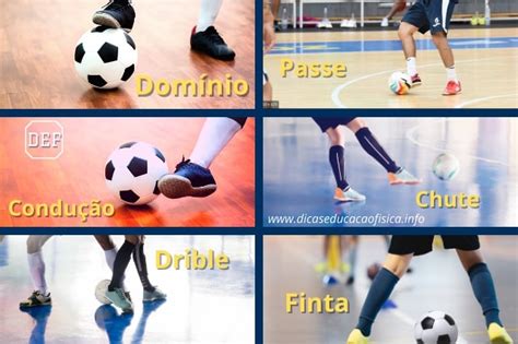 Elementos Técnicos do Futsal Dicas Educação Física