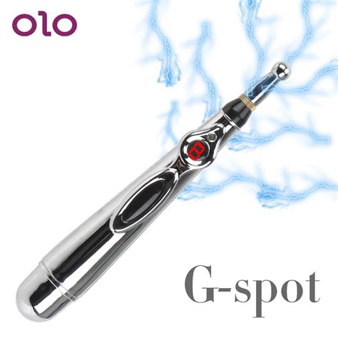 Olo Sex Toy Electric Shock Stick Penis Clitoris Breast Nipple Stimulator Electrical Climax