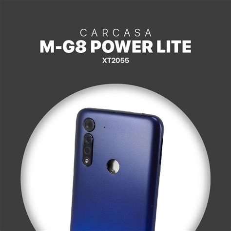 CARCASA M G8 POWER LITE XT2055 AZUL Oncell Telefonia