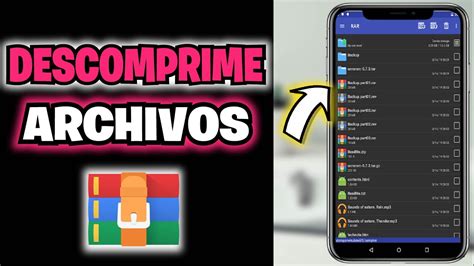 Como Comprimir Y Descomprimir Archivos Rar En Android Youtube