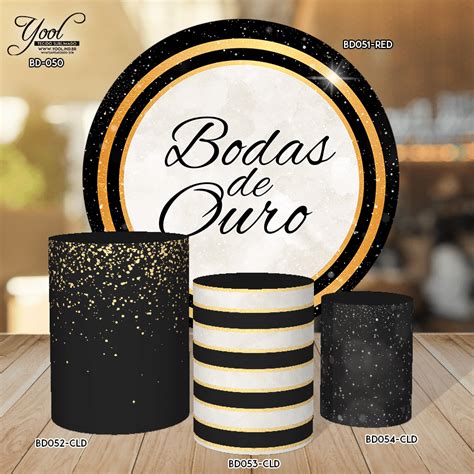 Kit Painel Bodas Redondo Capas Cilindros Em Tecido Sublimado Yool