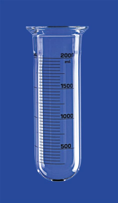 Lenz Laborglasinstrumente Cylindrical Reaction Vessel Round Bottom