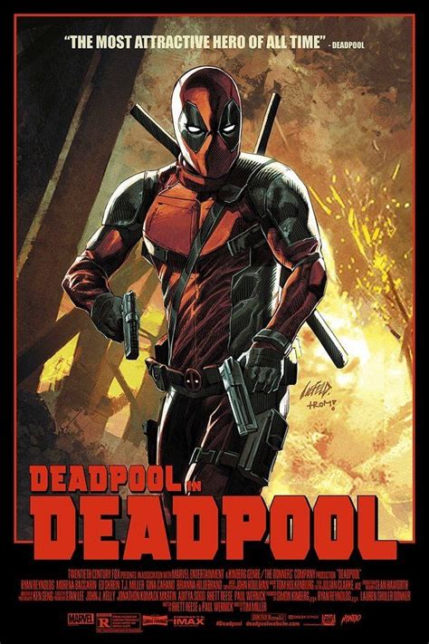 Deadpool By Rob Liefeld Movie Poster Screen Print