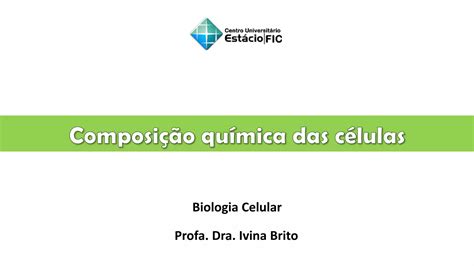 Aula 2 Composição Química Das Células Ppt