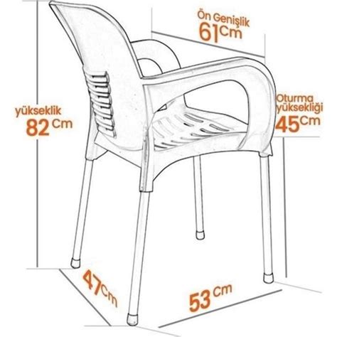 Nar Sokağı 6 Adet Metal Ayaklı Plastik Sandalye Koltuk Krem Fiyatı