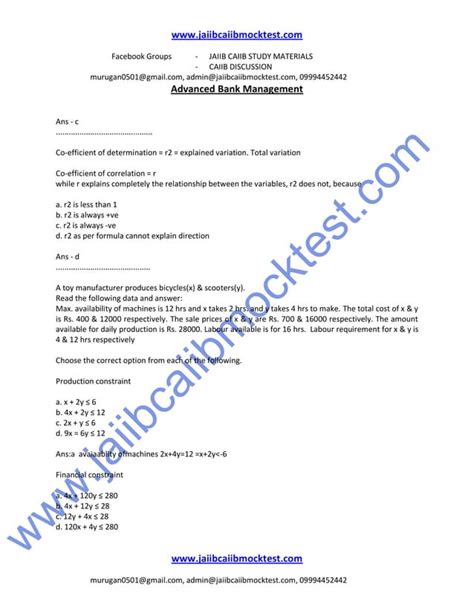 Caiib Abm Sample Questions By Murugan Pdf