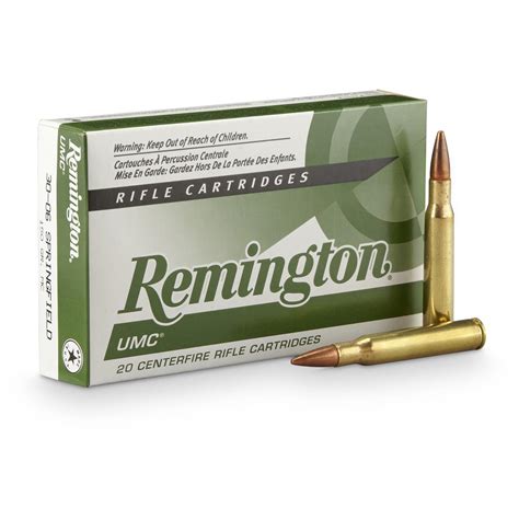 Remington Umc 30 06 Springfield Mc 150 Grain 20 Rounds 15210