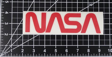 NASA Vinyl Decal Multiple Colors Etsy