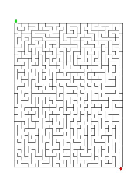 100 Challenging Mazes For Kids Up To 9 Years Old Printable Labyrinth