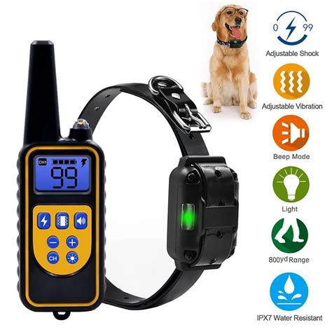 4 Mode Dog Training Collar,Single/Dual Anti Barking Collar Remote ...