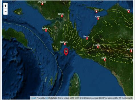 Gempa Bumi 3 3 SR Guncang Kaimana Tak Berpotensi Tsunami Jagat Papua