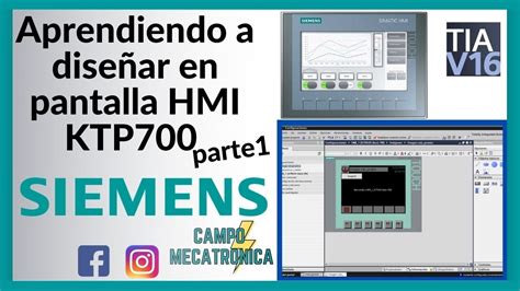 Tia Portal Ejercicio Para Dise Ar Y Configurar Pantalla Hmi En