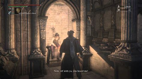 Bloodborne Oedon Chapel Quest Skeptical Guy NPC 1st Dialog And Warning