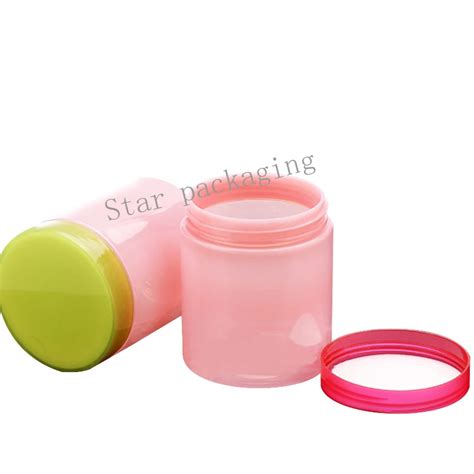 Pcs G Pink Face Cream Jars Pot Travel Plastic Empty Cosmetic