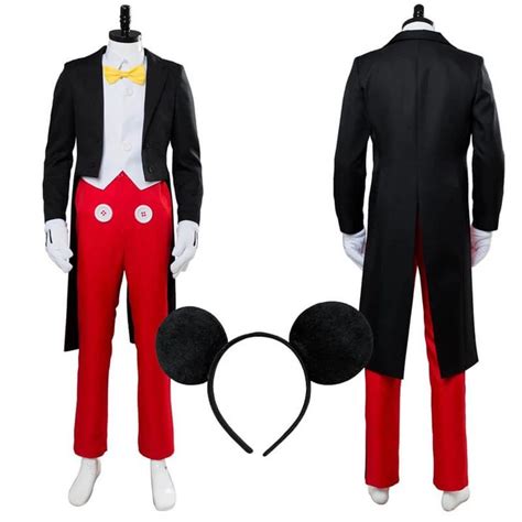 Mickey Mouse Costumes Tuxedo Halloween Cosplay Costume Magician Unifor