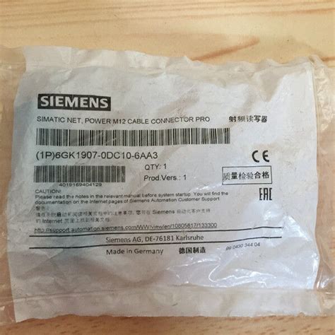 1PC New Siemens 6GK1907-0DC10-6AA3 Power Connector *TT | eBay
